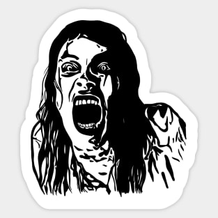 Creepy girl Sticker